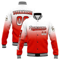 Custom Varsity Jacket Letterman Jacket For Men, Women And Youth White&Red