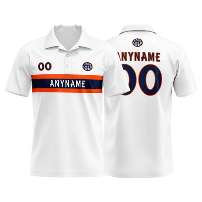 Custom Football Polo Shirts  for Men, Women, and Kids Add Your Unique Logo&Text&Number Denver