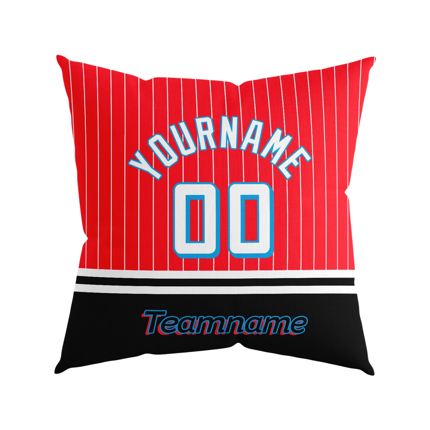 Custom Baseball Throw Pillow for Men Women Boy Gift Printed Your Personalized Name Number Miami