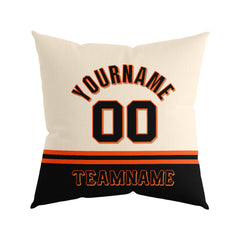 Custom Baseball Throw Pillow for Men Women Boy Gift Printed Your Personalized Name Number San Francisco