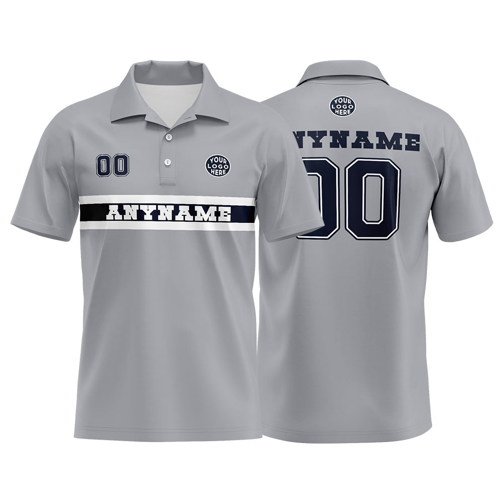 Custom Football Polo Shirts  for Men, Women, and Kids Add Your Unique Logo&Text&Number Dallas