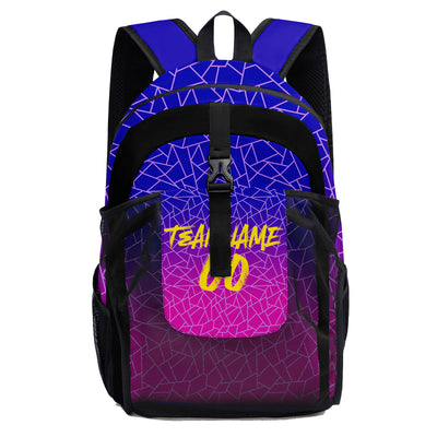 Customize Royal Pink Backpacks Featuring Personalized Names, Numbers and Logos