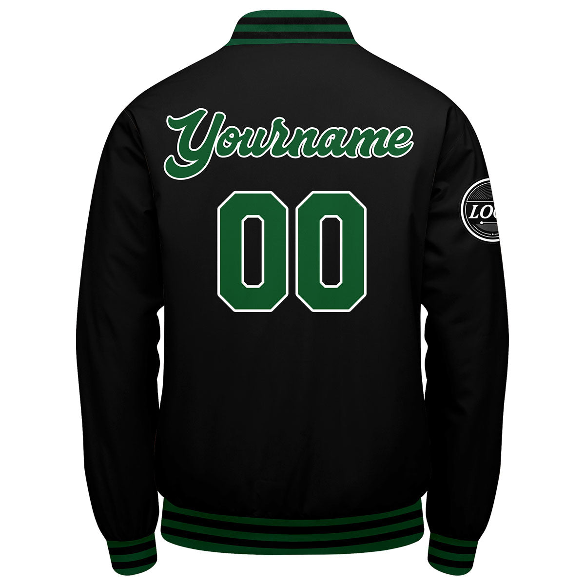 Custom Varsity Jacket Letterman Jacket For Men, Women And Youth Green Black