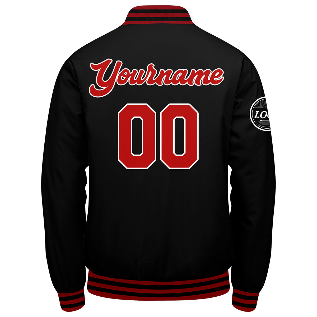 Custom Varsity Jacket Letterman Jacket For Men, Women And Youth Red Black