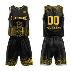 Custom Black-Night View Basketball Jersey for man women uniform Suit Kids Adults Personalized Jersey