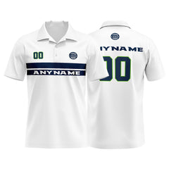 Custom Football Polo Shirts  for Men, Women, and Kids Add Your Unique Logo&Text&Number Seattle