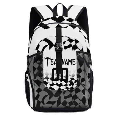 Customize White Black Backpacks Featuring Personalized Names, Numbers and Logos