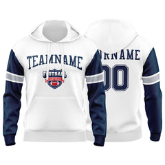 Custom Sweatshirt Hoodie For Men Women Girl Boy Print Your Logo Name Number White&Navy&Gray