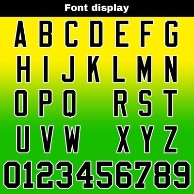 Custom Gradient Hoodie For Man Woman Girl Boy Print Your Logo Name Number Yellow Green
