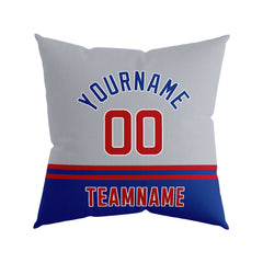 Custom Baseball Throw Pillow for Men Women Boy Gift Printed Your Personalized Name Number Chicago