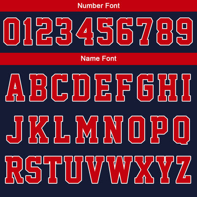 Custom Varsity Jacket Letterman Jacket For Men, Women And Youth Navy Red
