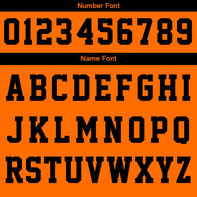 Custom Varsity Jacket Letterman Jacket For Men, Women And Youth Orange Black