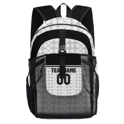 Customize White Black Backpacks Featuring Personalized Names, Numbers and Logos
