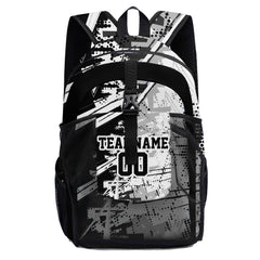 Customize Black Gray Backpacks Featuring Personalized Names, Numbers and Logos