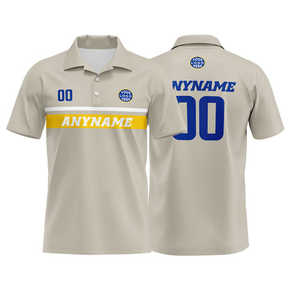 Custom Football Polo Shirts  for Men, Women, and Kids Add Your Unique Logo&Text&Number Los Angeles