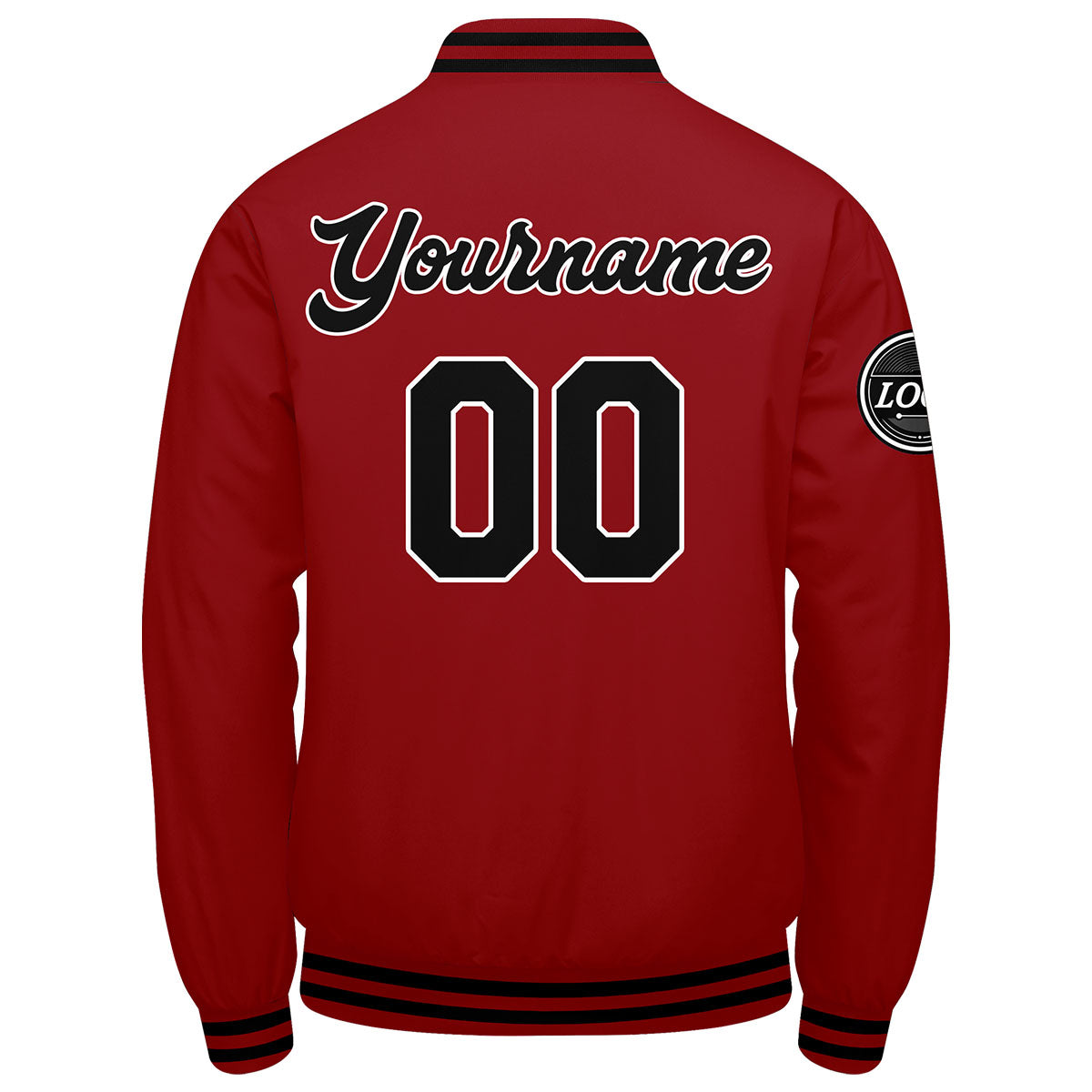 Custom Varsity Jacket Letterman Jacket For Men, Women And Youth Red Black