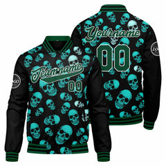 Custom Varsity Jacket Letterman Jacket For Men, Women And Youth Dark Green