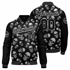 Custom Varsity Jacket Letterman Jacket For Men, Women And Youth Grey