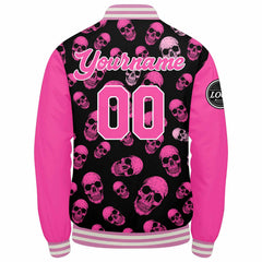 Custom Varsity Jacket Letterman Jacket For Men, Women And Youth Pink