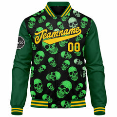 Custom Varsity Jacket Letterman Jacket For Men, Women And Youth Green