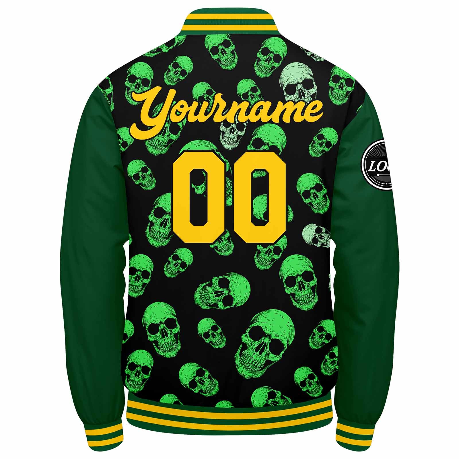 Custom Varsity Jacket Letterman Jacket For Men, Women And Youth Green