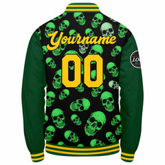 Custom Varsity Jacket Letterman Jacket For Men, Women And Youth Green