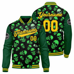 Custom Varsity Jacket Letterman Jacket For Men, Women And Youth Green