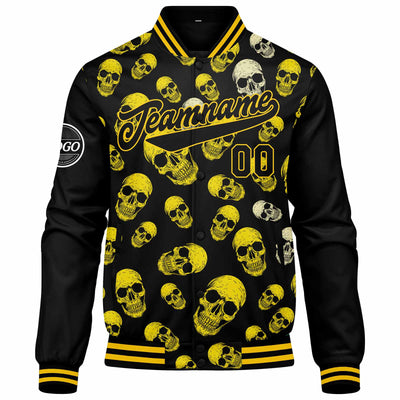 Custom Varsity Jacket Letterman Jacket For Men, Women And Youth Yellow
