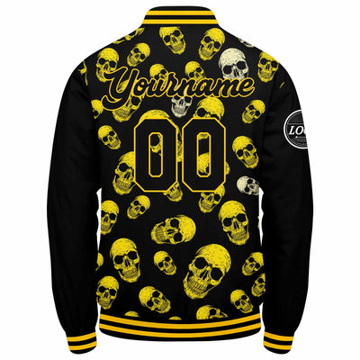 Custom Varsity Jacket Letterman Jacket For Men, Women And Youth Yellow