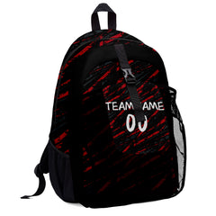 Customize Red Gray White Backpacks Featuring Personalized Names, Numbers and Logos