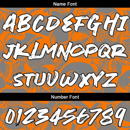 Custom Sweatshirt Hoodie For Man Woman Girl Boy Print Your Logo Name Number Orange&Grey