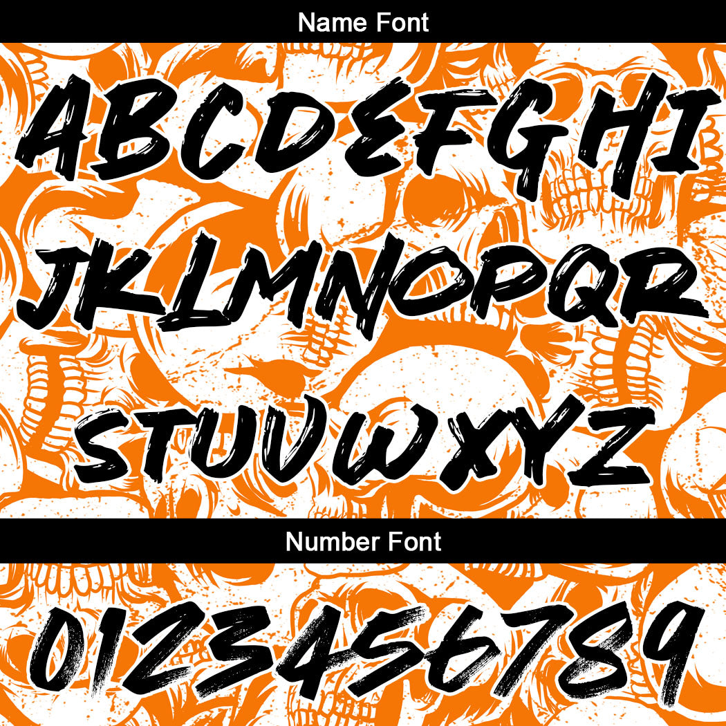 Custom Sweatshirt Hoodie For Man Woman Girl Boy Print Your Logo Name Number Orange&White