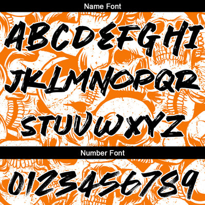 Custom Sweatshirt Hoodie For Man Woman Girl Boy Print Your Logo Name Number Orange&White