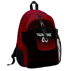 Customize Red White Black Backpacks Featuring Personalized Names, Numbers and Logos