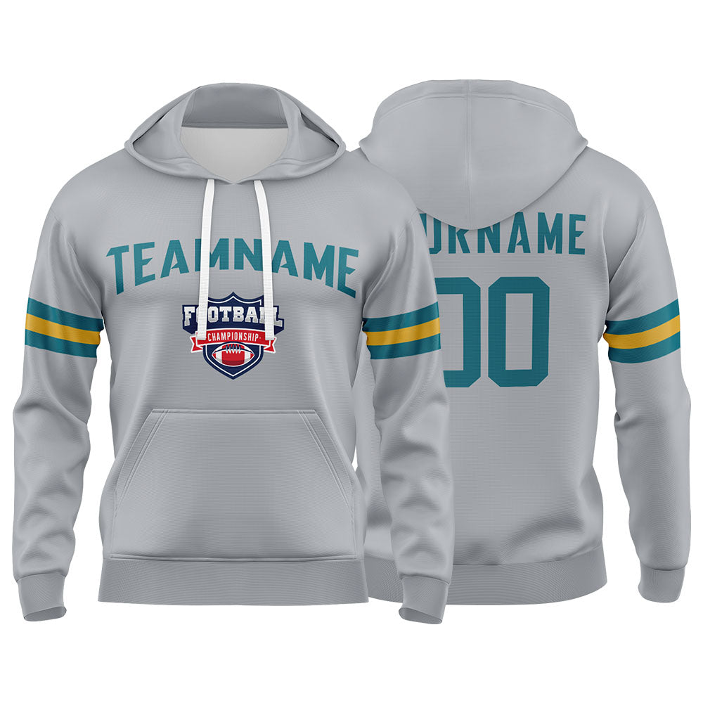 Custom Sweatshirt Hoodie For Men Women Girl Boy Print Your Logo Name Number Gray&Black&Teal&Gold