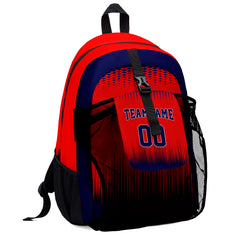 Customize Red Royal Sports Backpacks Featuring Personalized Names, Numbers and Logos