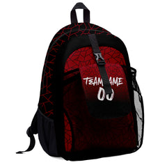 Customize Red White Black Backpacks Featuring Personalized Names, Numbers and Logos