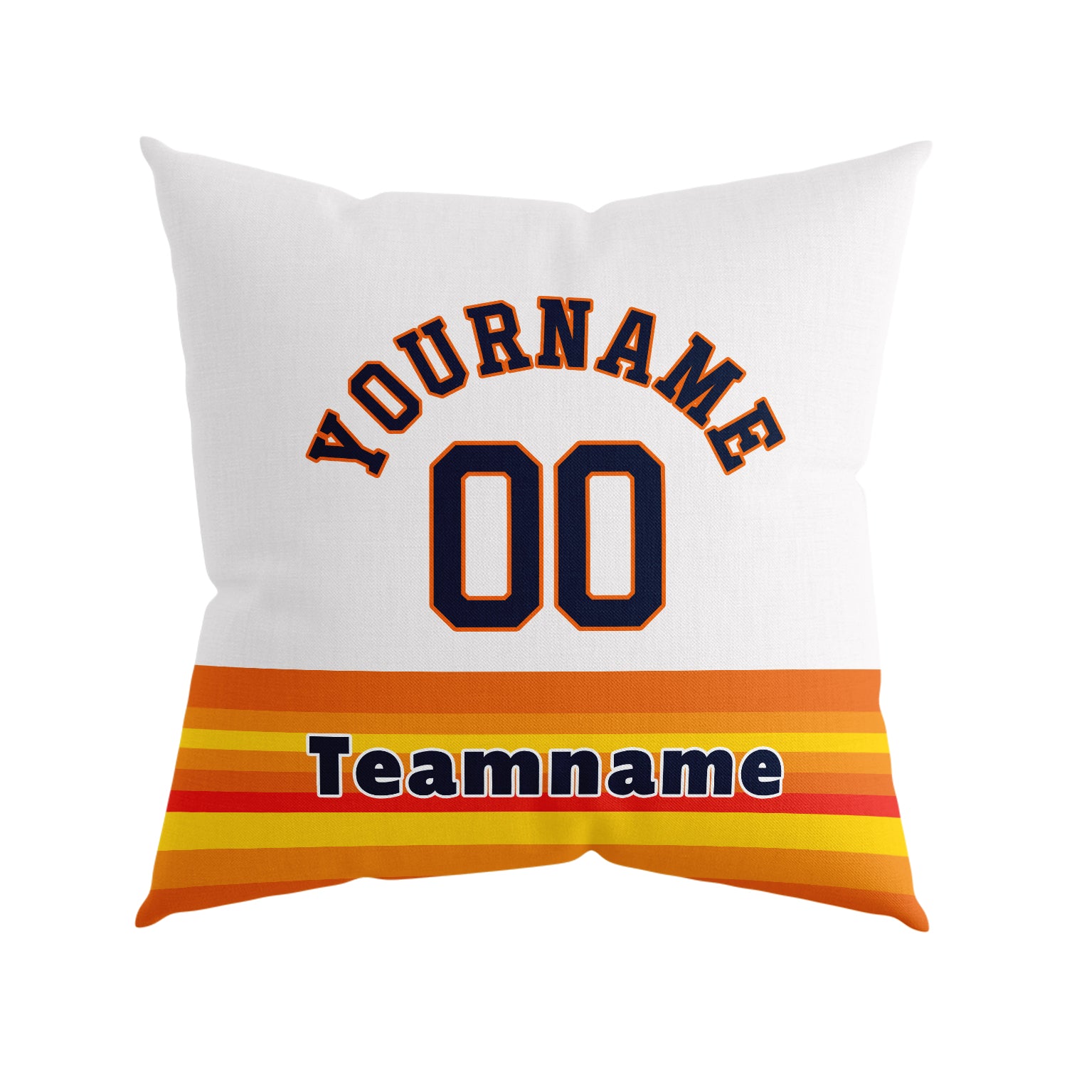 Custom Baseball Throw Pillow for Men Women Boy Gift Printed Your Personalized Name Number Houston