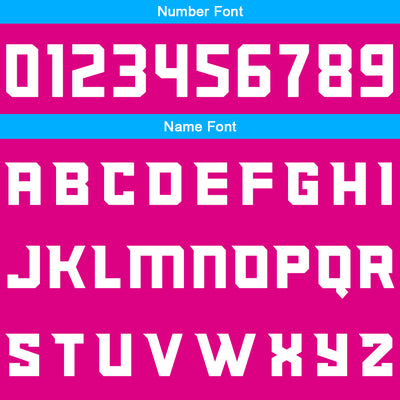 Custom Hot Pink-Blue Basketball Jersey for man women uniform Suit Kids Adults Personalized Jersey