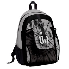 Customize Gray White Sports Backpacks Featuring Personalized Names, Numbers and Logos