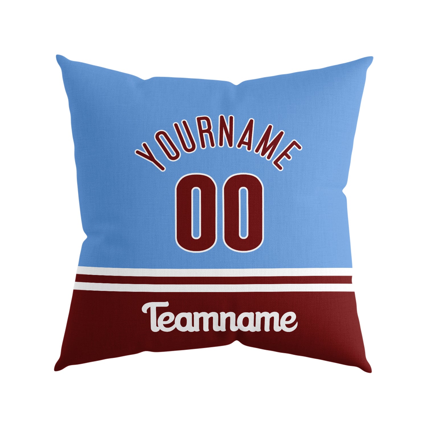 Custom Baseball Throw Pillow for Men Women Boy Gift Printed Your Personalized Name Number Philadelphia