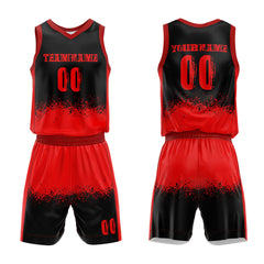 Custom Red Black Basketball Jersey for man women uniform Suit Kids Adults Personalized Jersey