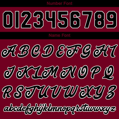 Custom Varsity Jacket Letterman Jacket For Men, Women And Youth Crimson Black
