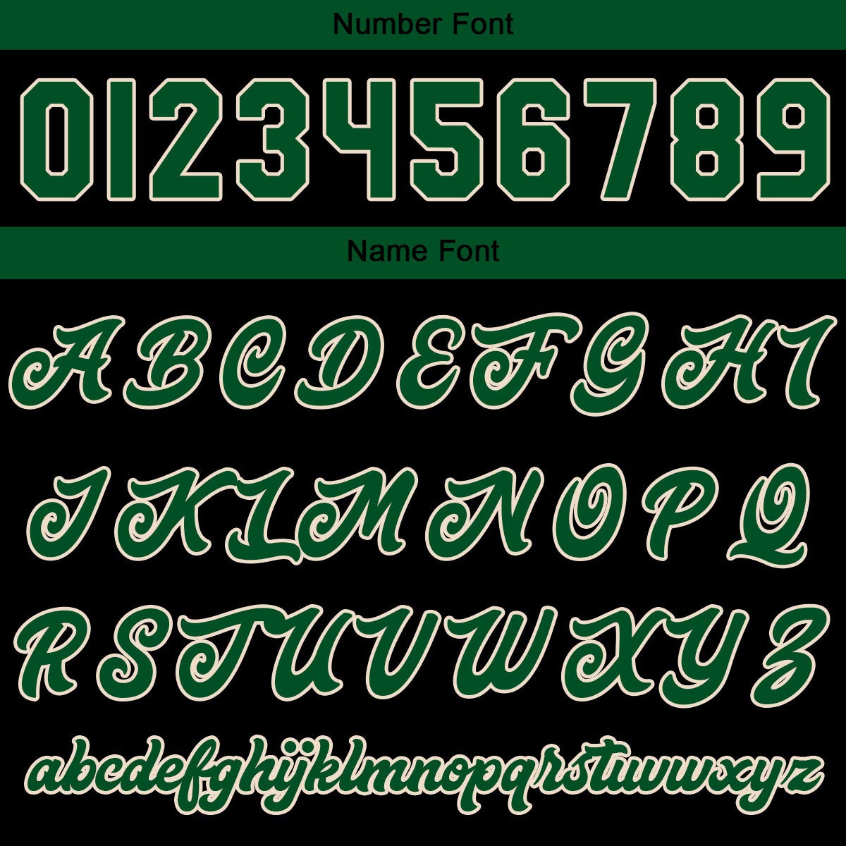 Custom Varsity Jacket Letterman Jacket For Men, Women And Youth Dark Green Black Cream