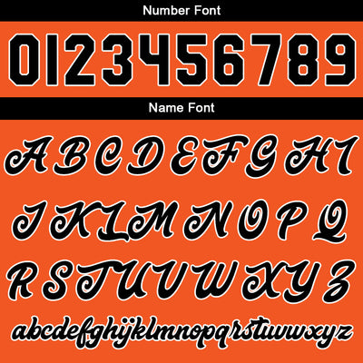 Custom Varsity Jacket Letterman Jacket For Men, Women And Youth Black Orange