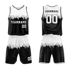 Custom White-Black Basketball Jersey for man women uniform Suit Kids Adults Personalized Jersey