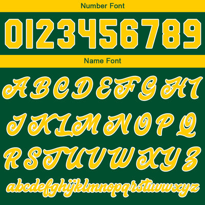 Custom Varsity Jacket Letterman Jacket For Men, Women And Youth Green Yellow White