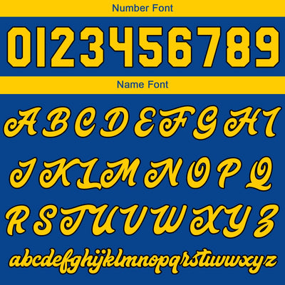 Custom Varsity Jacket Letterman Jacket For Men, Women And Youth Royal Yellow