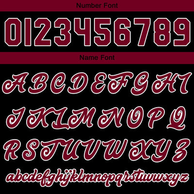 Custom Varsity Jacket Letterman Jacket For Men, Women And Youth Crimson Black