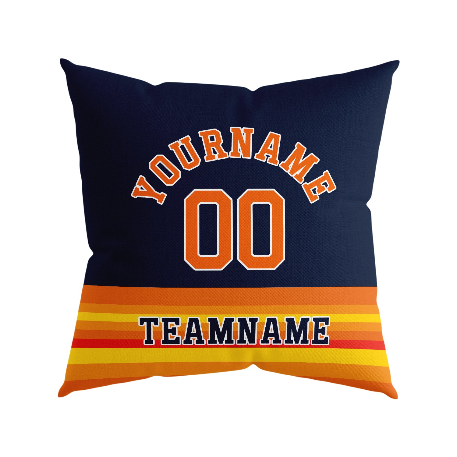 Custom Baseball Throw Pillow for Men Women Boy Gift Printed Your Personalized Name Number Houston